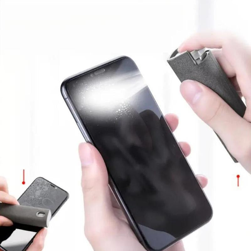 Multi-Function Phone & Laptop Screen Cleaning Spray, Father'S Day Gift, 1 Count Reusable Phone Screen Cleaner, Wipe Cleaning Tool Spray & Wipe Cleaner, Phone Accessories for Cleaning, Portable
